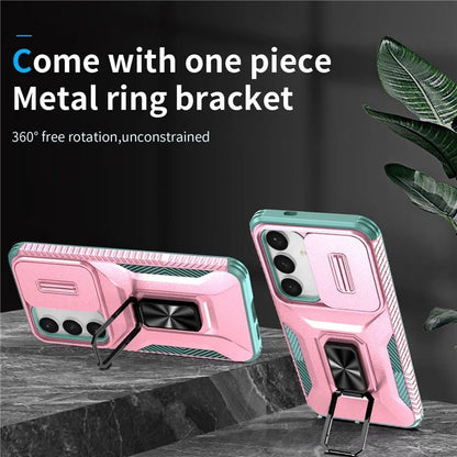 For Samsung Galaxy S24+ Case Camshield Kickstand TPU+PC Anti-Slip Phone Cover