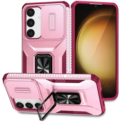 For Samsung Galaxy S24+ Case Camshield Kickstand TPU+PC Anti-Slip Phone Cover