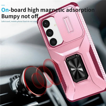 For Samsung Galaxy S24+ Case Camshield Kickstand TPU+PC Anti-Slip Phone Cover