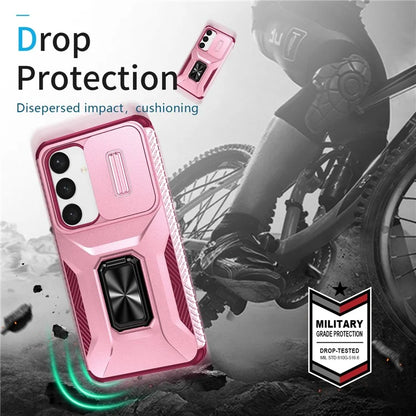 For Samsung Galaxy S24+ Case Camshield Kickstand TPU+PC Anti-Slip Phone Cover
