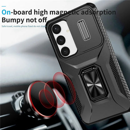 For Samsung Galaxy S24+ Case Camshield Kickstand TPU+PC Anti-Slip Phone Cover