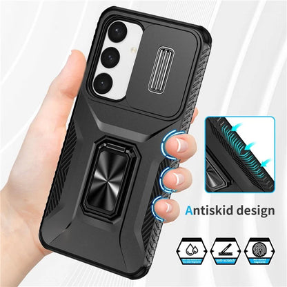 For Samsung Galaxy S24+ Case Camshield Kickstand TPU+PC Anti-Slip Phone Cover