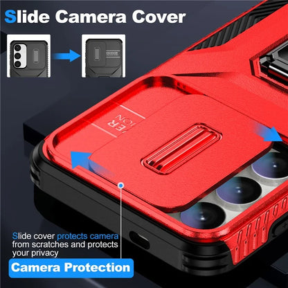 For Samsung Galaxy S24+ Case Camshield Kickstand TPU+PC Anti-Slip Phone Cover