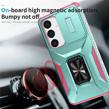 For Samsung Galaxy S24+ Case Camshield Kickstand TPU+PC Anti-Slip Phone Cover