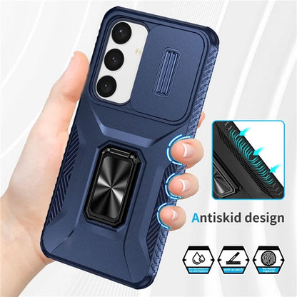For Samsung Galaxy S24+ Case Camshield Kickstand TPU+PC Anti-Slip Phone Cover