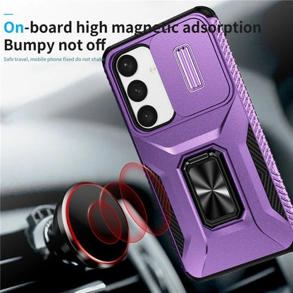 For Samsung Galaxy S24+ Case Camshield Kickstand TPU+PC Anti-Slip Phone Cover