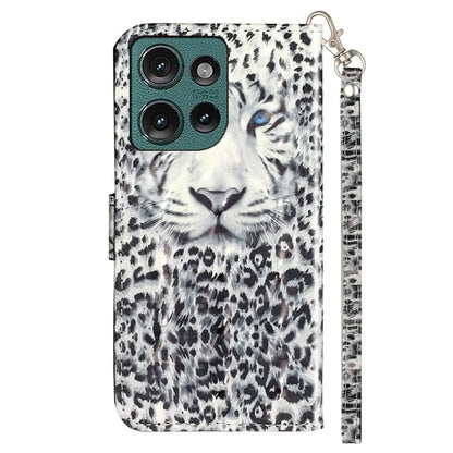 For Motorola Edge 50 5G Case 3D Pattern Printed Phone Leather Phone Cover