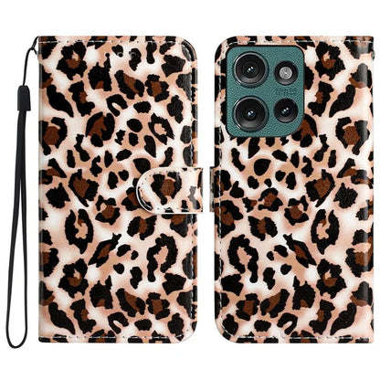 For Motorola Edge 50 5G Wallet Case Printed Pattern Design Leather Phone Cover