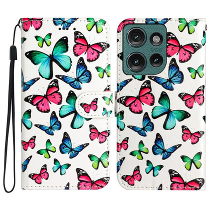 For Motorola Edge 50 5G Wallet Case Printed Pattern Design Leather Phone Cover