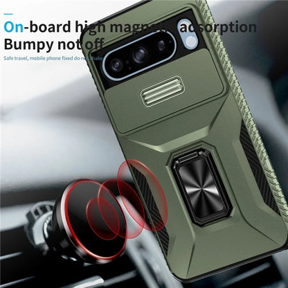 For Google Pixel 8 Pro Case Camshield Kickstand TPU+PC Anti-Slip Phone Cover