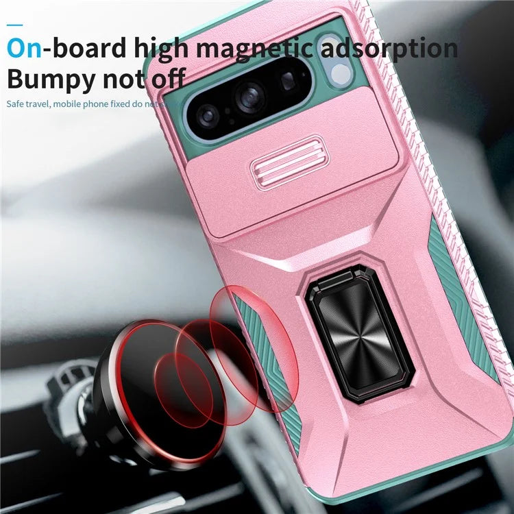 For Google Pixel 8 Pro Case Camshield Kickstand TPU+PC Anti-Slip Phone Cover