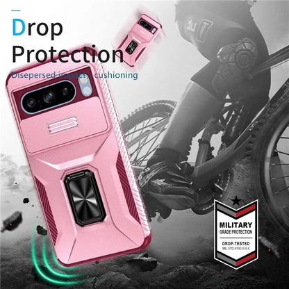 For Google Pixel 8 Pro Case Camshield Kickstand TPU+PC Anti-Slip Phone Cover