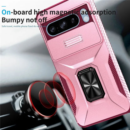 For Google Pixel 8 Pro Case Camshield Kickstand TPU+PC Anti-Slip Phone Cover