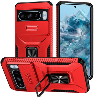 For Google Pixel 8 Pro Case Camshield Kickstand TPU+PC Anti-Slip Phone Cover