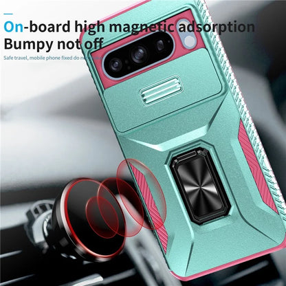 For Google Pixel 8 Pro Case Camshield Kickstand TPU+PC Anti-Slip Phone Cover