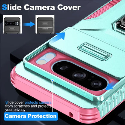 For Google Pixel 8 Pro Case Camshield Kickstand TPU+PC Anti-Slip Phone Cover
