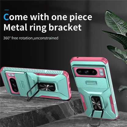 For Google Pixel 8 Pro Case Camshield Kickstand TPU+PC Anti-Slip Phone Cover