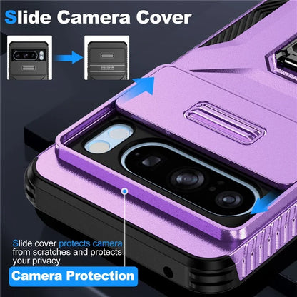 For Google Pixel 8 Pro Case Camshield Kickstand TPU+PC Anti-Slip Phone Cover