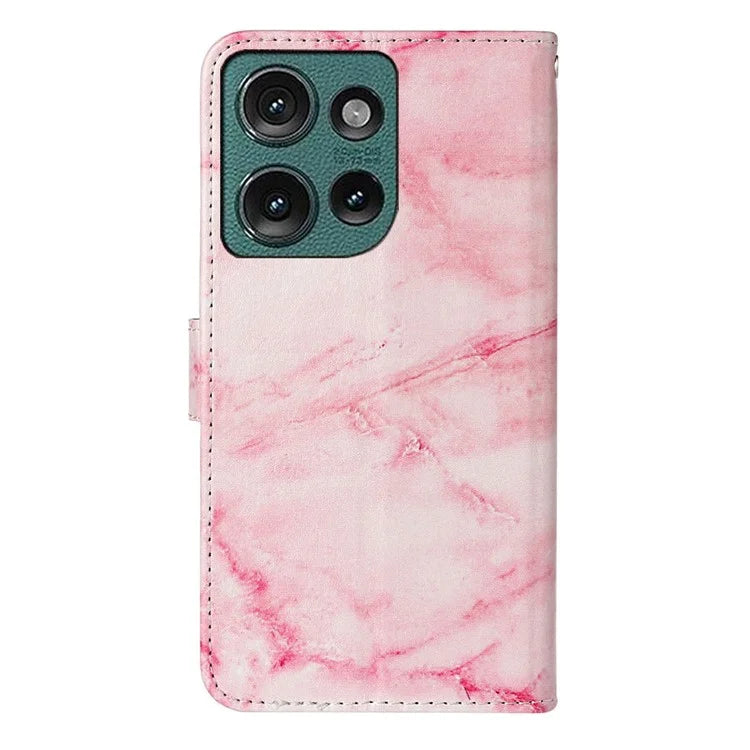For Motorola Edge 50 5G Case Pattern PU Leather Flip Phone Cover