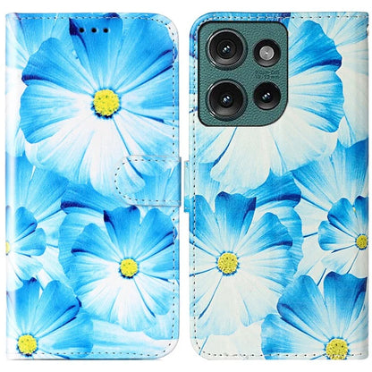 For Motorola Edge 50 5G Case Pattern PU Leather Flip Phone Cover