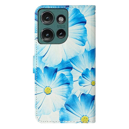 For Motorola Edge 50 5G Case Pattern PU Leather Flip Phone Cover