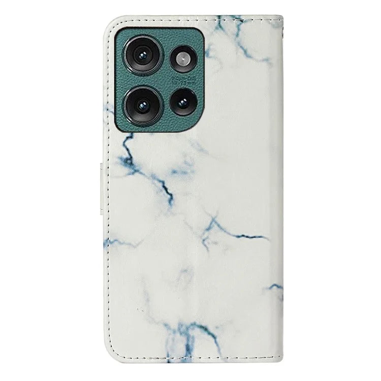 For Motorola Edge 50 5G Case Pattern PU Leather Flip Phone Cover