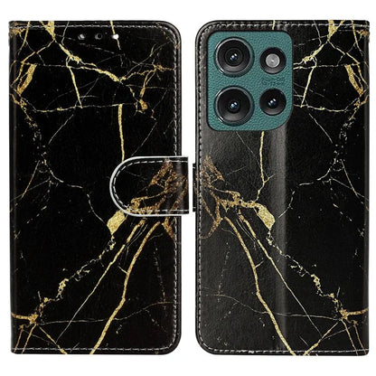 For Motorola Edge 50 5G Case Pattern PU Leather Flip Phone Cover