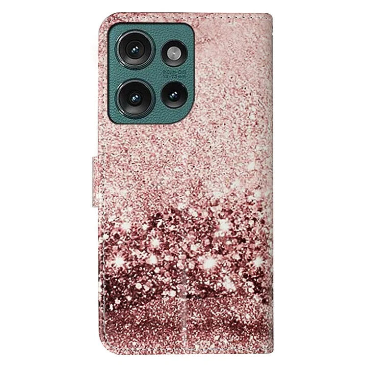 For Motorola Edge 50 5G Case Pattern PU Leather Flip Phone Cover