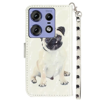 For Motorola Edge 50 Pro 5G Case 3D Pattern Printed Phone Leather Phone Cover