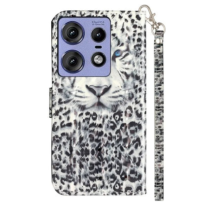 For Motorola Edge 50 Pro 5G Case 3D Pattern Printed Phone Leather Phone Cover