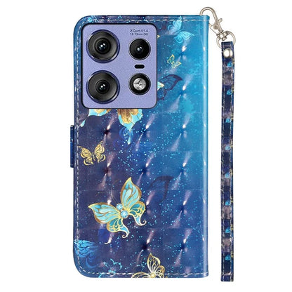 For Motorola Edge 50 Pro 5G Case 3D Pattern Printed Phone Leather Phone Cover