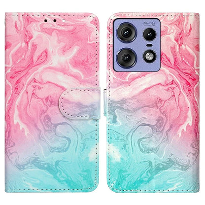For Motorola Edge 50 Pro 5G Case Pattern PU Leather Flip Phone Cover