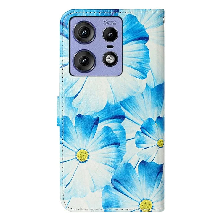 For Motorola Edge 50 Pro 5G Case Pattern PU Leather Flip Phone Cover