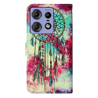 For Motorola Edge 50 Pro 5G Case Pattern PU Leather Flip Phone Cover