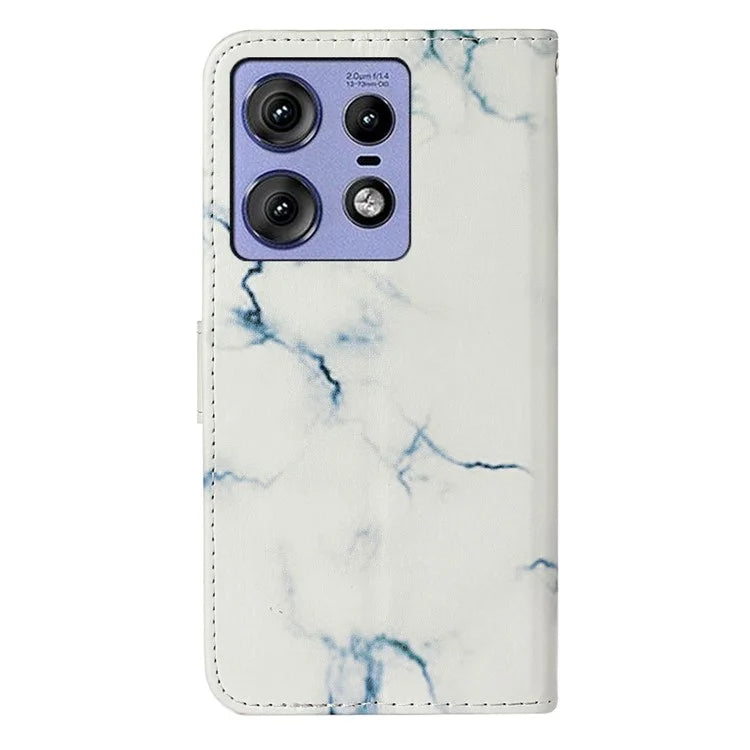 For Motorola Edge 50 Pro 5G Case Pattern PU Leather Flip Phone Cover