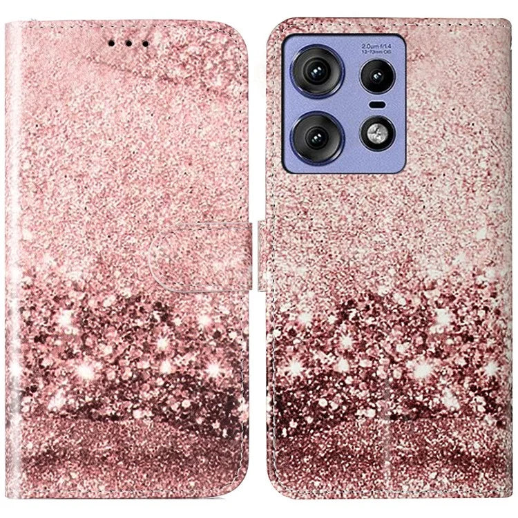 For Motorola Edge 50 Pro 5G Case Pattern PU Leather Flip Phone Cover