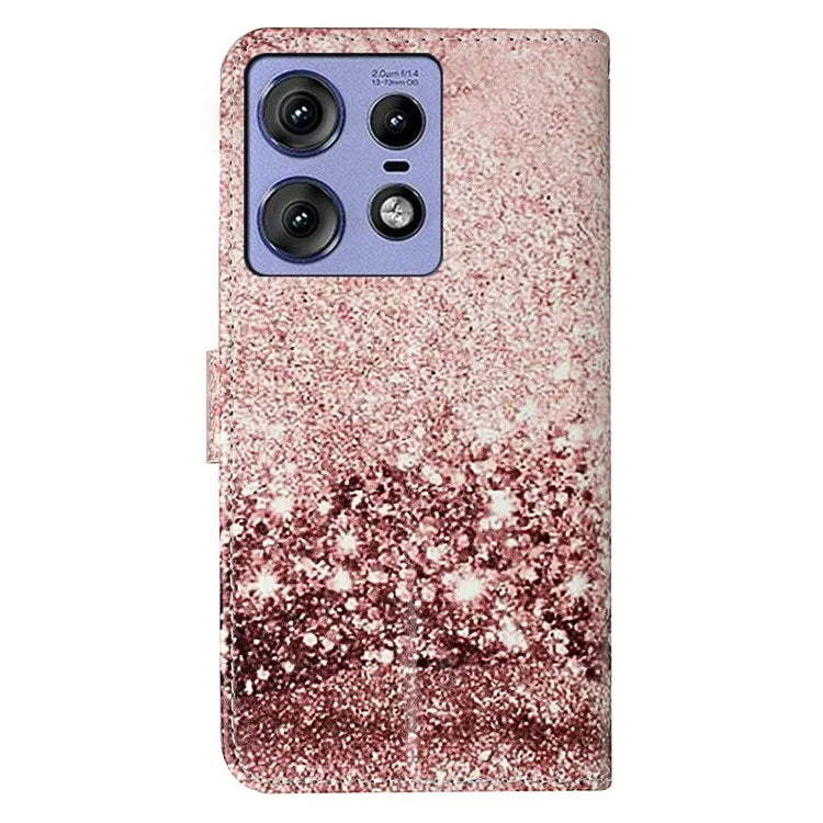 For Motorola Edge 50 Pro 5G Case Pattern PU Leather Flip Phone Cover