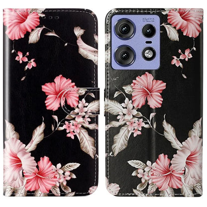 For Motorola Edge 50 Pro 5G Case Pattern PU Leather Flip Phone Cover