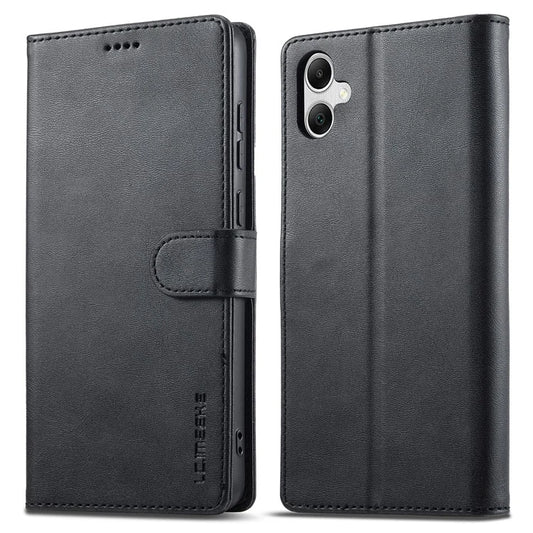 LC.IMEEKE For Samsung Galaxy A06 Case Calf Texture PU Leather Stand Wallet Phone Cover