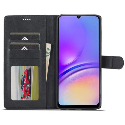 LC.IMEEKE For Samsung Galaxy A06 Case Calf Texture PU Leather Stand Wallet Phone Cover