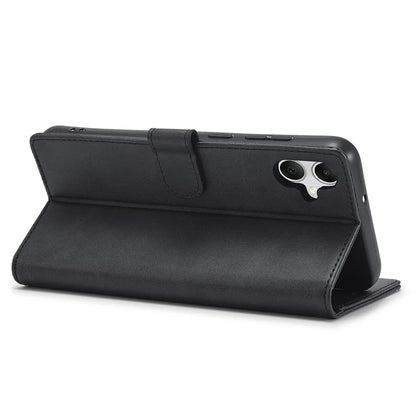 LC.IMEEKE For Samsung Galaxy A06 Case Calf Texture PU Leather Stand Wallet Phone Cover