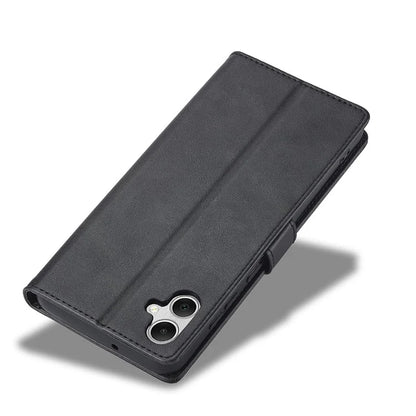 LC.IMEEKE For Samsung Galaxy A06 Case Calf Texture PU Leather Stand Wallet Phone Cover