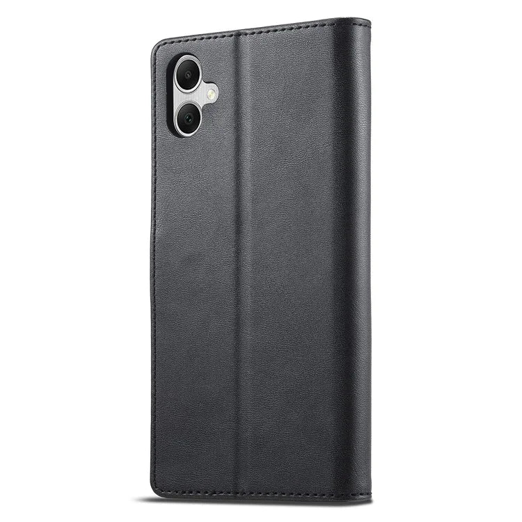 LC.IMEEKE For Samsung Galaxy A06 Case Calf Texture PU Leather Stand Wallet Phone Cover