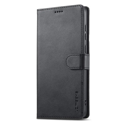 LC.IMEEKE For Samsung Galaxy A06 Case Calf Texture PU Leather Stand Wallet Phone Cover
