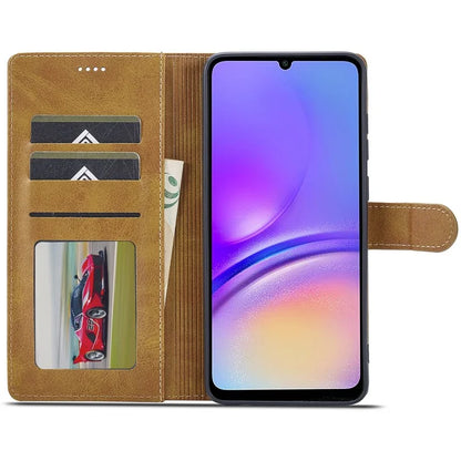 LC.IMEEKE For Samsung Galaxy A06 Case Calf Texture PU Leather Stand Wallet Phone Cover