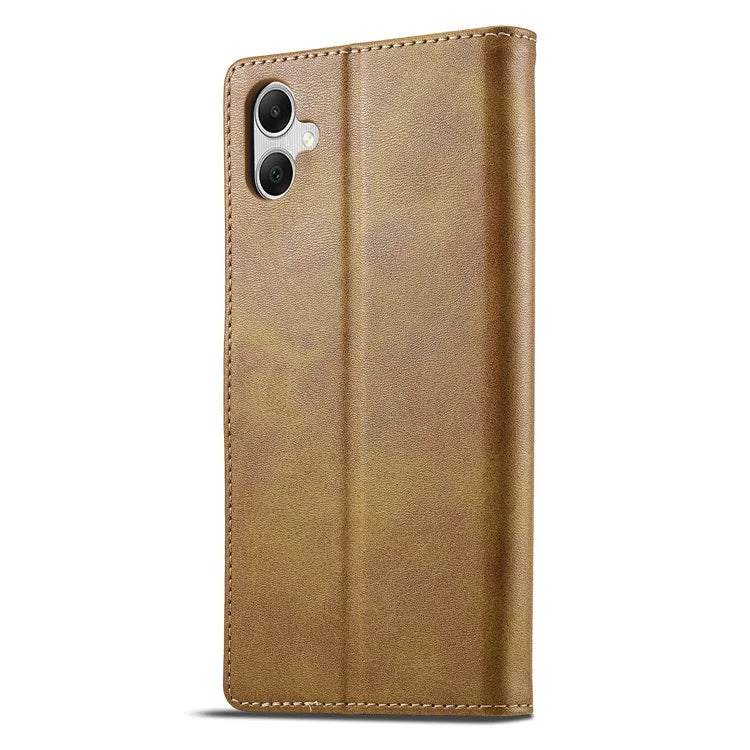 LC.IMEEKE For Samsung Galaxy A06 Case Calf Texture PU Leather Stand Wallet Phone Cover