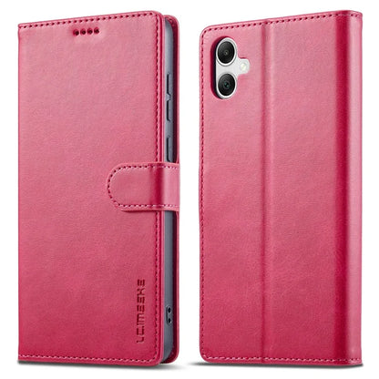 LC.IMEEKE For Samsung Galaxy A06 Case Calf Texture PU Leather Stand Wallet Phone Cover
