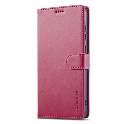 LC.IMEEKE For Samsung Galaxy A06 Case Calf Texture PU Leather Stand Wallet Phone Cover