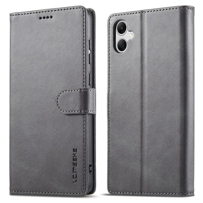 LC.IMEEKE For Samsung Galaxy A06 Case Calf Texture PU Leather Stand Wallet Phone Cover