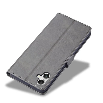 LC.IMEEKE For Samsung Galaxy A06 Case Calf Texture PU Leather Stand Wallet Phone Cover